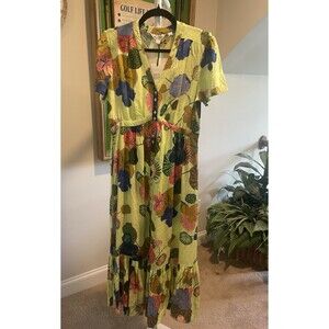 New White Stuff Phoebe Green Multi Dress Size US 6 Retail $116